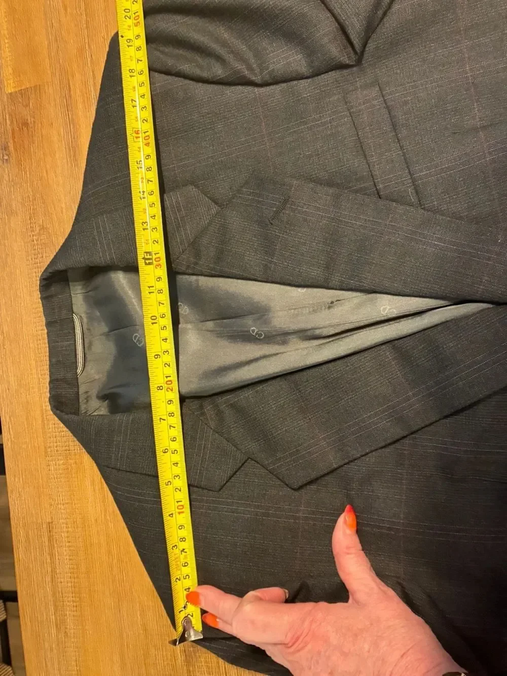 CHRISTIAN DIOR Vintage Monsieur Blazer Sport Coat Men’s 44R Gray Plaid